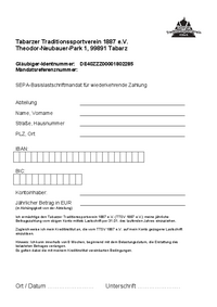 SEPA Mandat | PDF