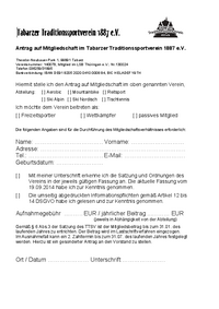 Aufnahmeantrag | PDF